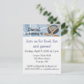 Invitations 4,25 de fête d'anniversaire d'hockey (Debout devant)