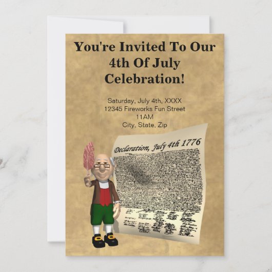  Invitations 4 juillet (Devant)