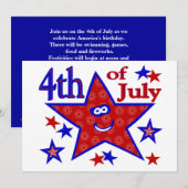Invitations 4 juillet (Devant / Derrière)