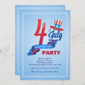 Invitations 4 juillet (Devant / Derrière)