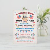 Invitations 4 juillet Baby Shower (Debout devant)