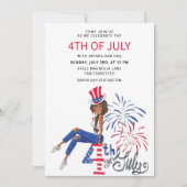 Invitations 4 juillet fille (Devant)