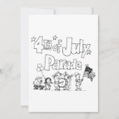 Invitations 4 juillet Parade (Devant)