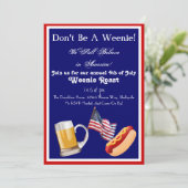 Invitations 4 juillet Weenie Roast (Debout devant)