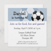 Invitations 5,25 de fête d'anniversaire du (Devant / Derrière)