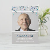 Invitations à 100e anniversaire Hommes Confetti Ph (Debout devant)