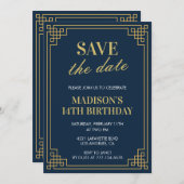 Invitations à 14e anniversaire Fille Enregistrer l (Devant / Derrière)