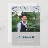 Invitations à 15e anniversaire Hommes Confetti Pho (Devant)