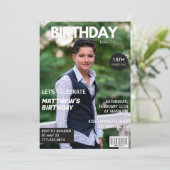 Invitations à 15e anniversaire Men Him Magazine Co (Debout devant)