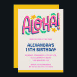 Invitations à 15e anniversaire Tropical Aloha Hawa<br><div class="desc">Invitations à 15e anniversaire Tropical Aloha Hawaii</div>