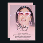 Invitations à 17e anniversaire Anniversaire Dîner<br><div class="desc">Invitations à 17e anniversaire Anniversaire Dîner Photo Rose</div>