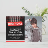 Invitations à 17e anniversaire Hommes Fête Photo R (Debout devant)
