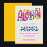 Invitations à 17e anniversaire Tropical Aloha Hawa<br><div class="desc">Invitations à 17e anniversaire Tropical Aloha Hawaii</div>