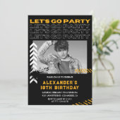 Invitations à 18e anniversaire Hommes Photo Spray (Debout devant)