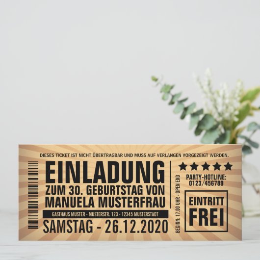 Invitations à 30 ans (Debout devant)