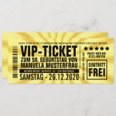 invitations à 50 ans ("VIP") (Devant / Derrière)