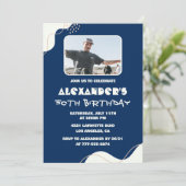 Invitations à 50e anniversaire Hommes Photo Simple (Debout devant)