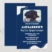 Invitations à 50e anniversaire Hommes Photo Simple (Devant / Derrière)