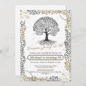 Invitations à 50e anniversaire : Pour tous les jeu (Devant / Derrière)