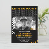 Invitations à 60e anniversaire Hommes Photo Spray (Debout devant)