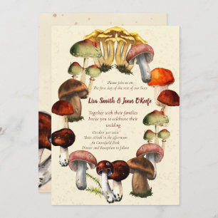 Invitations à anneaux de fée de champignons