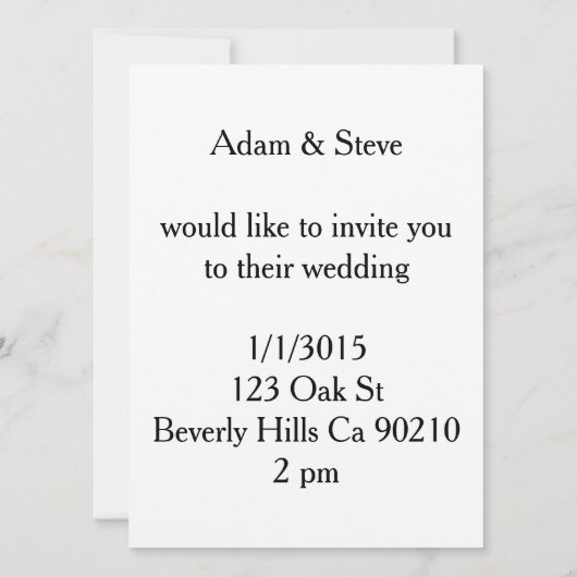 invitations à bal disco (Dos)