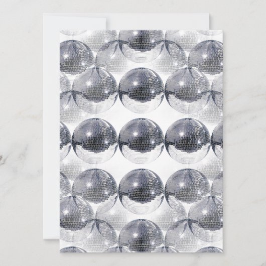 invitations à bal disco (Devant)