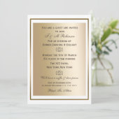 invitations à des événements d'entreprise en or bl (Debout devant)