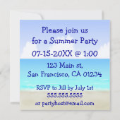 Invitations à des fêtes de plage de Surfboards (Dos)