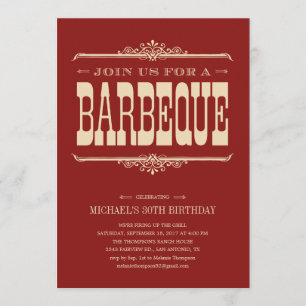 Invitations à des soirées barbecues polyvalentes