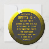 Invitations à des soirées en cercle de tennis (Dos)