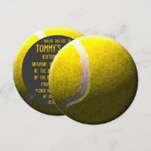Invitations à des soirées en cercle de tennis (Devant / Derrière)