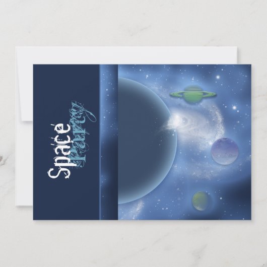 Invitations à des soirées thématiques spatiales - (Devant)