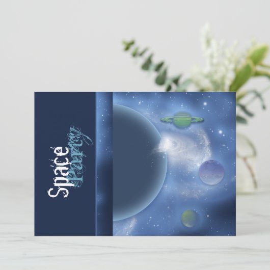 Invitations à des soirées thématiques spatiales -  (Debout devant)