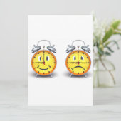 Invitations à deux horloges d'alarme (Debout devant)