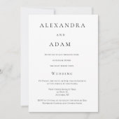 Invitations à dîner simples et élégantes (Devant)