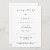 Invitations à dîner simples et élégantes (Devant / Derrière)