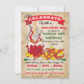 Invitations à ébullition de l'écrevisse sur papier (Devant)