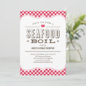 Invitations à ébullition des fruits de mer (Debout devant)