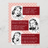 Invitations à la Bachelorette de Retro Gossip Gals (Devant / Derrière)