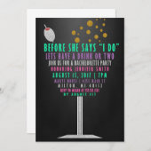 Invitations à la Bachelorette Party - Parties scin (Devant / Derrière)