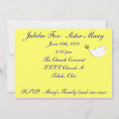 Invitations à la célébration du 25e Jubilé de Soeu (Dos)