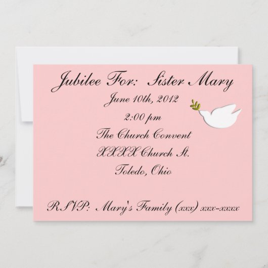 Invitations à la célébration du 50e anniversaire d (Dos)