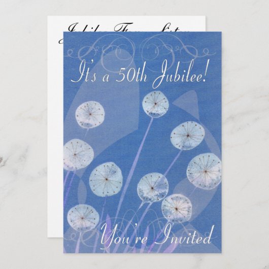 Invitations à la célébration du 50e anniversaire d (Devant / Derrière)