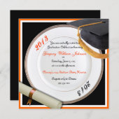 Invitations à la cérémonie de remise des diplômes  (Devant / Derrière)