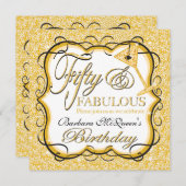 Invitations à la cérémonie du 50e anniversaire de (Devant / Derrière)