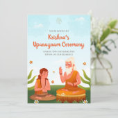 Invitations à la cérémonie du thread et invitation (Debout devant)