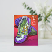 Invitations à la course de jogging orange pour enc (Debout devant)