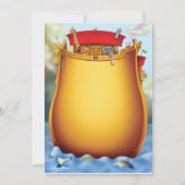 Invitations à la douche bébé Ark de Noah (Devant)