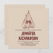 Invitations à la douche nuptiale (Devant / Derrière)